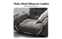 Adjustable Padded Floor Chair Fully Reclinable Adjustable Padded Recliner with Armrests Lightweight and Portable for Home Office