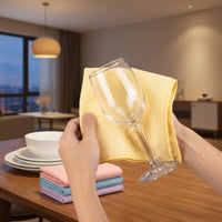 Aquatic Scale Microfibre Cloth, 30x40cm Microfibre Cloth for Glass and Kitchen, Clear Cleaning Cloths, No-Shed and Machine Washable