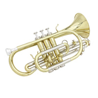 Cornet Kit Compact Cornet with Carrying Case Beginner-Friendly Brass Instrument for Students, Practice