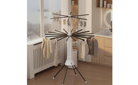 Multi-Arm Clothes Rack Saving Foldable Multi-Arm Rack Portable Floor Standing Clothes Rack for Balcony