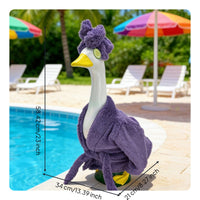 Goose Statue Bathrobe Set Includes Cucumber Eye Slices 23 Inch Goose Clothes