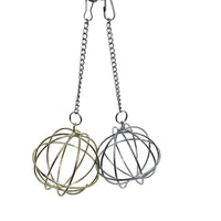 Stainless Steel Hay Feeder Ball for Rabbits, Guinea Pigs, and Hamsters