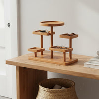Wooden Entry Organizer Multi-Functional Entry Table Organizer Desktop Display