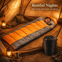 Sleeping Bags for Winter, Waterproof Envelope Sleeping Bag, Thick Warm Camping Gear for Cold Weather - Image 3