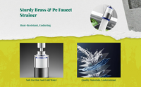 Universal Faucet Water Strainer, 360° Rotatable Sink Extender, Multi-Stage Filtration, Suitable for Kitchen & Bathroom