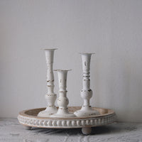 French Vintage Wooden Bead Tray Round Storage Tray