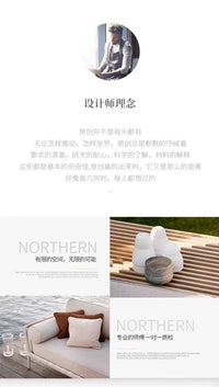 北欧高端藤编户外沙发庭院阳台别墅酒店室外花园户外休闲沙发组合