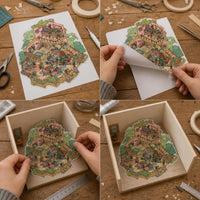 3D Diorama Sticker Kit for DIY Miniature Scenes - Korean Style Stress Relief Christmas Cartoon PET Stickers