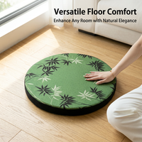 Polyester Tatami Meditation Cushion, Round Floor Pillow for Living Room, Meditation Cushion Sponge F - Image 3