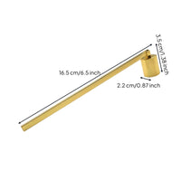 Electroplated Finish Candle Snuffer Minimalist Design Stainless Steel Candle Extinguishing Tool Long-Lasting Construction Wick Extinguishing Tool Reduces Smoke For