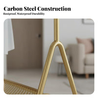 Rolling Clothes Rack with Shelf Easy to Move Garment Stand On casters Modern Design for Homeowners, Adults, Bedroom