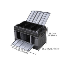Foldable leather trunk organizer