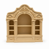 1:12 Mini European Retro Arch Shelf Dollhouse Micro Model Furniture Wood Style