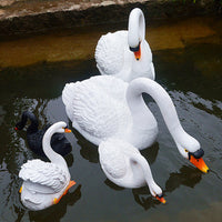 Floating Swan Sculpture for Garden Fountain Decoration