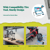 Vacuum tire changer for scooters