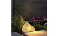 Solar Rock Light Waterproof Stone-Shaped Lamp Decorative Stone Lamp LED Solar Pebble Light Textured Surface for Courtyard, Lawn