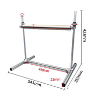 Adjustable Roller Stand Effortless Feeding Long Stock Support Bracket Metal Body