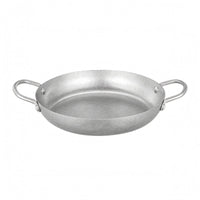 Stainless Steel Seafood Pan Vintage Style Stainless Steel Skillet Loop Handles