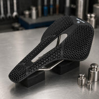 3D-Printed Bike Saddle Lattice Cycling Gear Metal Rail Mount for Mountain Biking