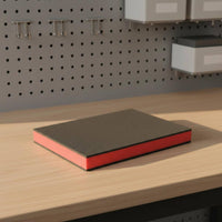 Foam Insert Black-and-Red Layered Foam Insert Textured Storage Padding