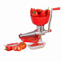 Hand Crank Juicer Silver Metal Body Tomato Juicer Even Juice Results