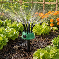 360 Degree Sprinkler Easy to Install Outdoor Watering Gear Gentle Mist Spray