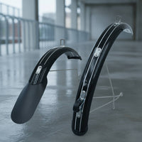 Curved Folding Bike Mudguard Set Complete Front and Rear Cycle Fenders Compact Front and Rear Mudguards Long-Lasting for Commuters