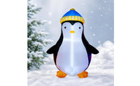 Inflatable Penguin Cute Inflatable Penguin Luminous Yard Decoration for Lawn