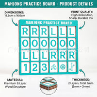 Solo Mahjong Board Practice, Single Player Mahjong Practice Board