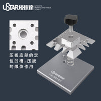 优速达模型蚀刻片弯折台钳 蚀刻片造型改造加工基础小号台钳90182