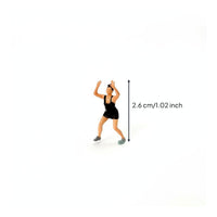 3D Printed 1:64 Sports Figure DIY Scene Mini Sports Figurine for Miniature Scene, Tabletop Layout
