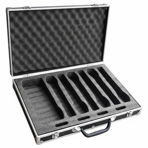 6 Slot Mic Case Reinforced 6 Slot Mic Case Portable for Transport