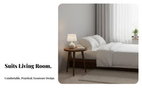 3-Legged Round Side Table Minimalist Design Nightstand Space-Saving for Students