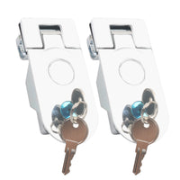 RV Cabinet Door Flat Lock Black Push-Type Luggage Compartment Lock