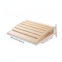Sauna Headrest accessibleSided Fir Wood Neck Pillow Heat-Resistant
