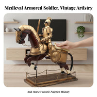 warrior Helmet Model Medieval Theme House Decoration Retro Design for Office, Men