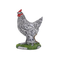 Hen Figurine with Chick Rustic Hen Sculpture with Chick Farmhouse for Collectors