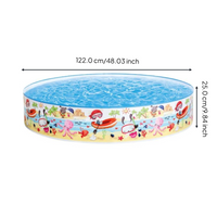 Foldable Hard Plastic Dog Pool, Leak-Resistant, Portable