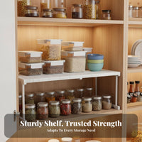 Wardrobe Divider Shelf Space Saving Adjustable Cabinet Shelf Easy to Install Closet Organizer for Homeowners, Students, Under Sink, Washroom, Bookcase