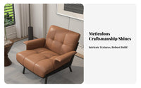 Semi-Circularrear Armchair Italian Inspired Design Accent Chair designer-inspired Plush Cushioning for Adults