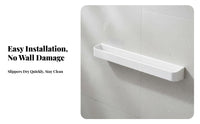 Wall Mounted Slipper Rack Space-Saving Draining Shoe Shelf Easy Installation Punch Slipper Storage for Families, Washroom, Dorm Room, Behind Door