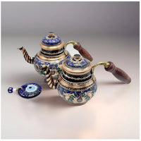 新品特惠 土耳其进口纯手工子母壶铜壶 小众特色茶壶欧式宫廷定制