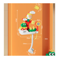 Handheld Shower Toy with Hose One-Button Water Spray Toy Flexible Compact for Toddlers, Kids, Children, Bathtub
