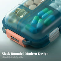 space-saving weekly cycle Box Weekly Organizer medication Case simpleeasy-access for Gym, Seniors