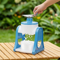 Compact Hand-Crank Ice Shaver Countertop Manual Ice Shaver Portable Snow Cone Machine Lightweight for Kitchen, Home