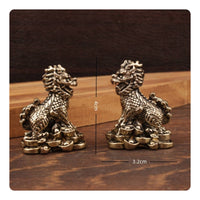 Metal Figurines Antique Style Tabletop Ornaments Vintage for Office, Living Room