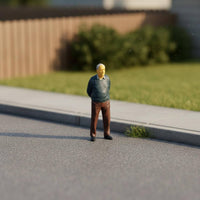 4 Pieces 1:64 Miniature Figures Realistic Details Mini People Model Set