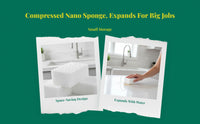 Nano Cleaning Sponge, Space-Saving Multi-Purpose Scrubber