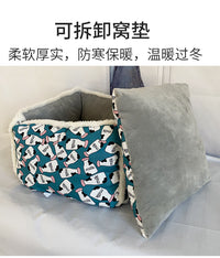 猫窝冬季保暖猫笼子内挂窝四季通用宠物狗窝加厚防寒两用猫咪吊床