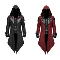 Medieval Halloween Retro Patchwork Coat for Cosplay